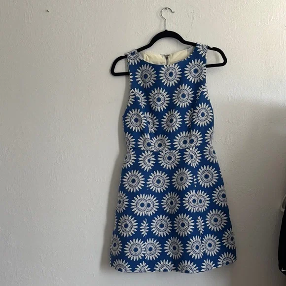 Alice and Olivia Blue and White Floral Women's Dress - Picture 4 of 4